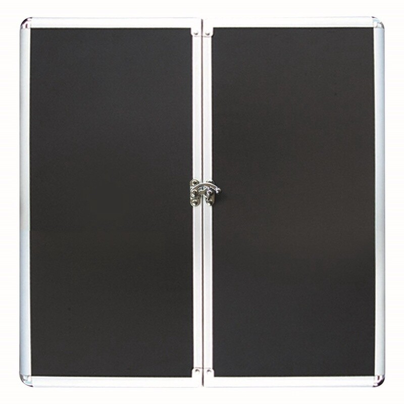 DARTBOARD CABINET - ALUMINIUM BLACK