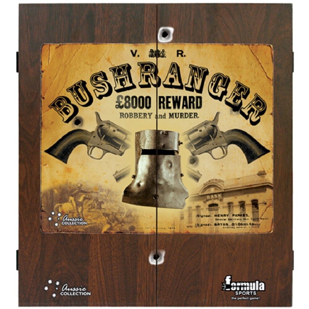 DARTBOARD CABINET  - FORMULA SPORTS - BUSHRANGER