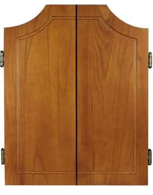 DARTBOARD CABINET SOLID WOOD - WALNUT