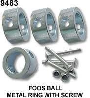 FOOSBALL - METAL SLEEVE WITH SCREW (4 PCS)