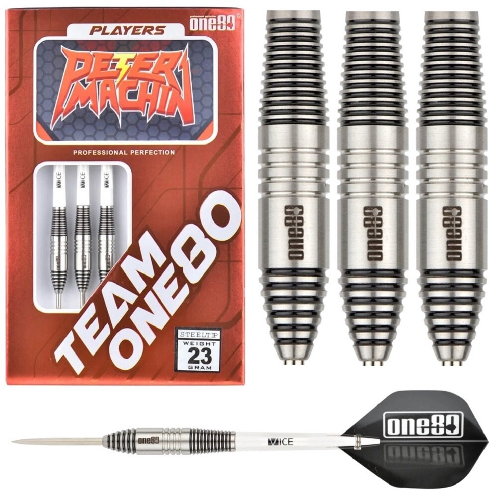 ONE80 PETER MACHIN 90% TUNGSTEN DARTS - 23GM