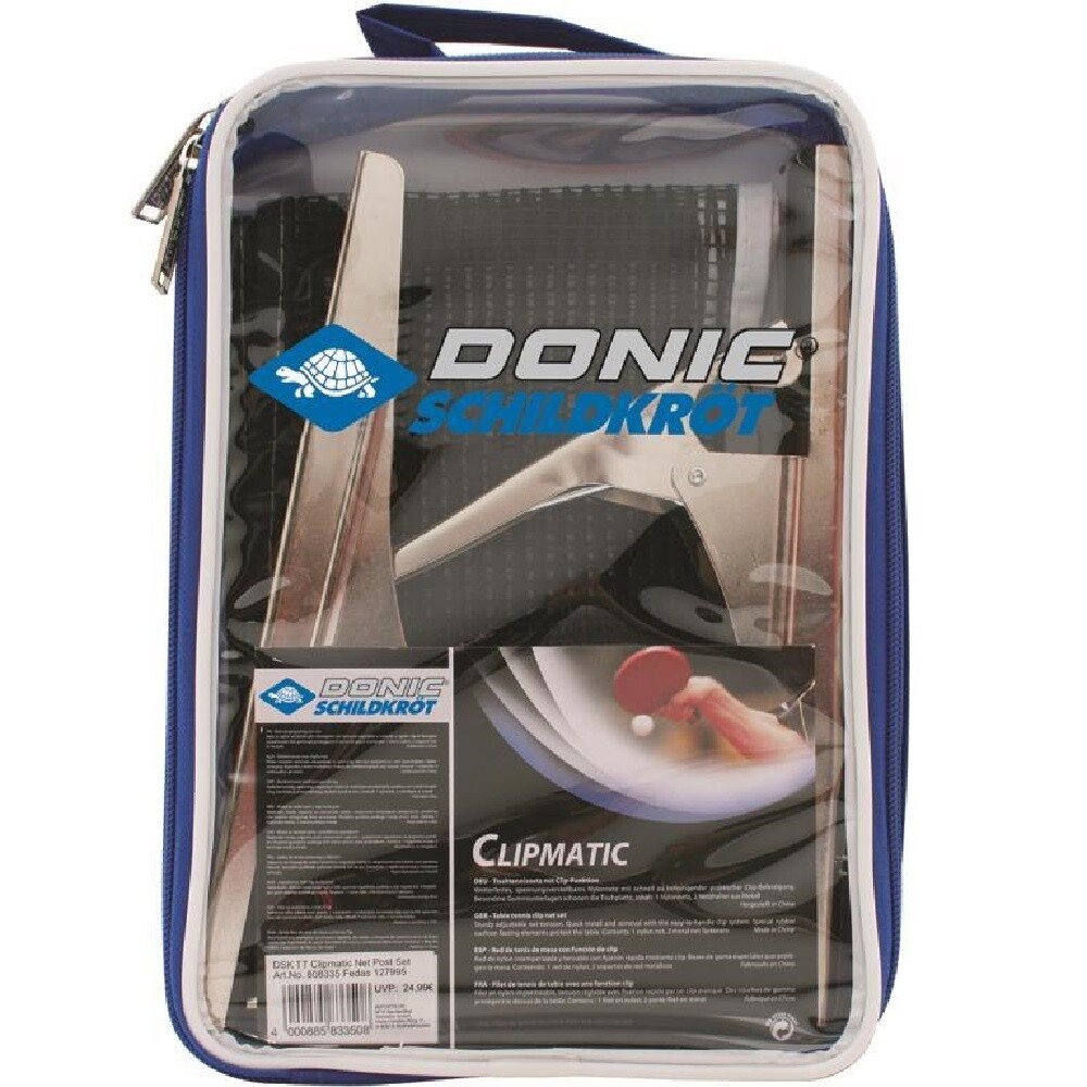 NET &amp; POST SET - DONIC SCHILDKROT - CLIPMATIC