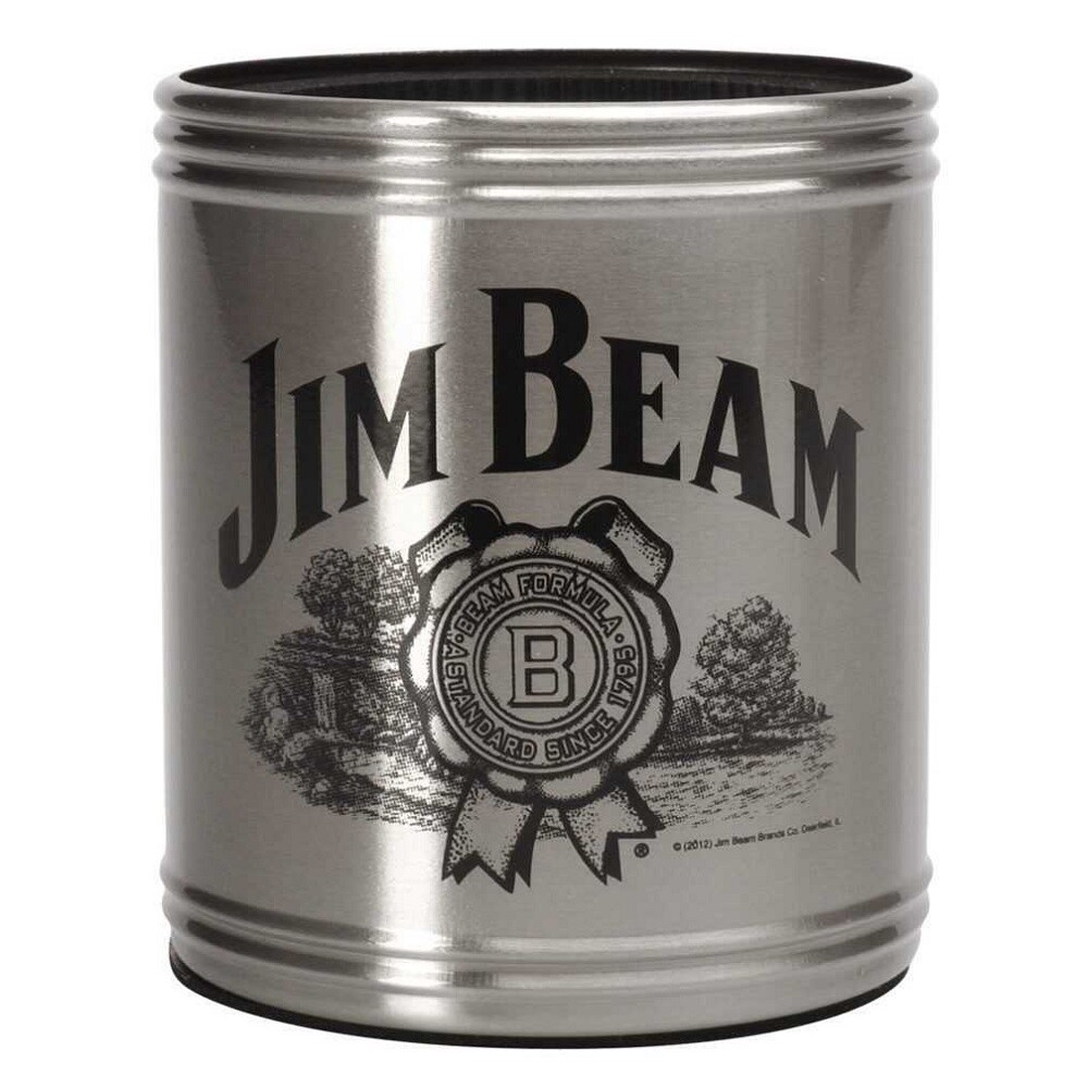 JIM BEAM - CAN COOLER - STAINLESS STEEL