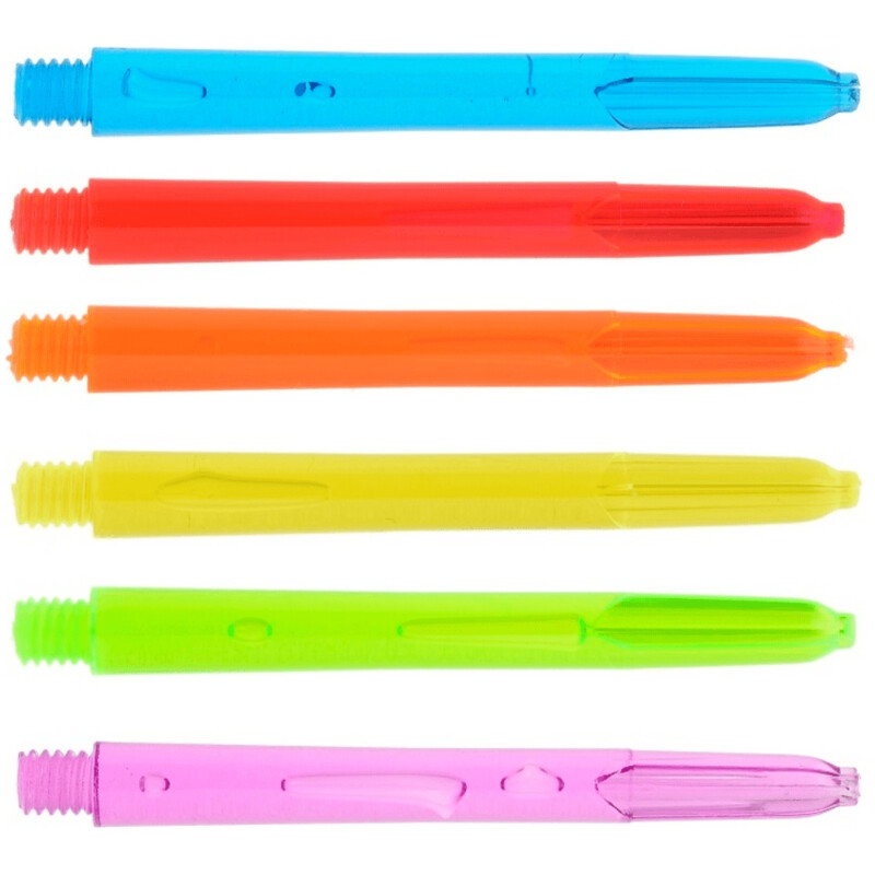 NEON BUBBLE SHAFTS - 2BA THREAD - SHORT &amp;AMP; STANDARD