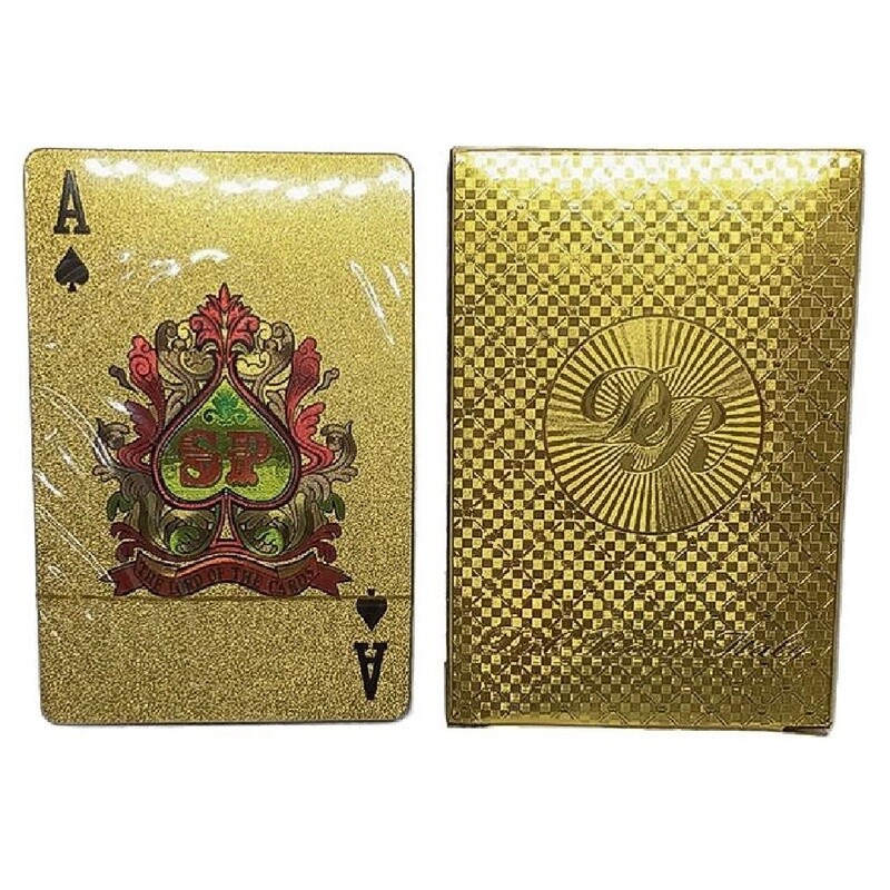 PLAYING CARDS - DAL ROSSI  24K GOLD