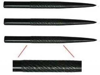 PATTERNED DART POINTS - RIGHT SPIRAL - 32MM