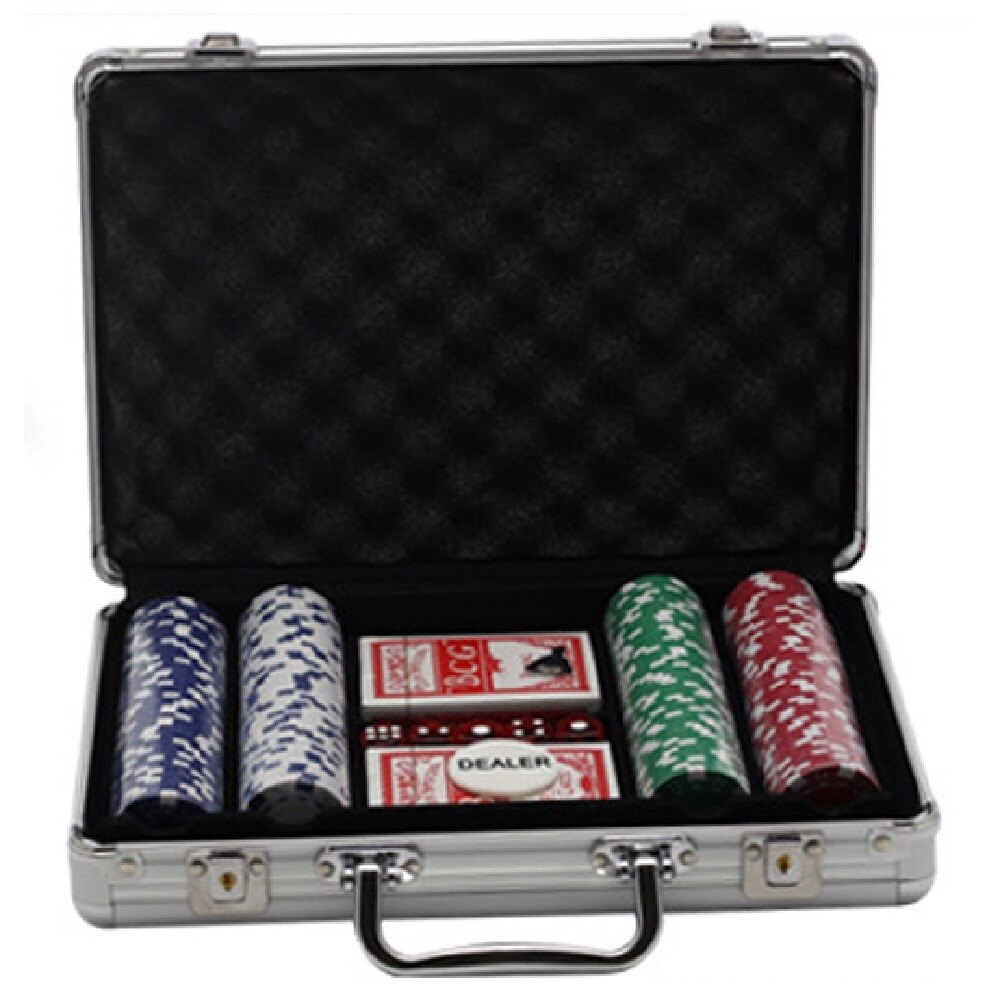 POKER CHIPS WITH ALUMINIUM CASE – 200 PIECES
