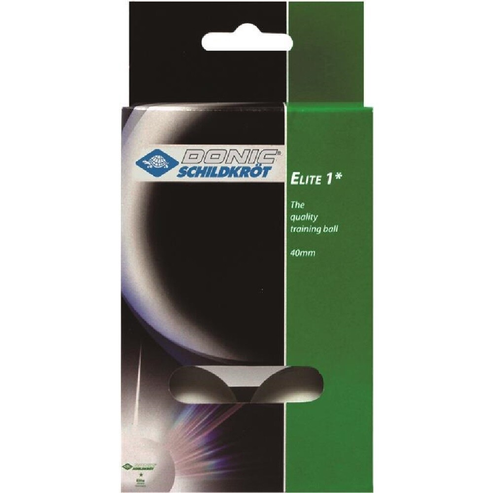 TABLE TENNIS BALLS - DONIC SCHILDKROT - ELITE 6 PACK