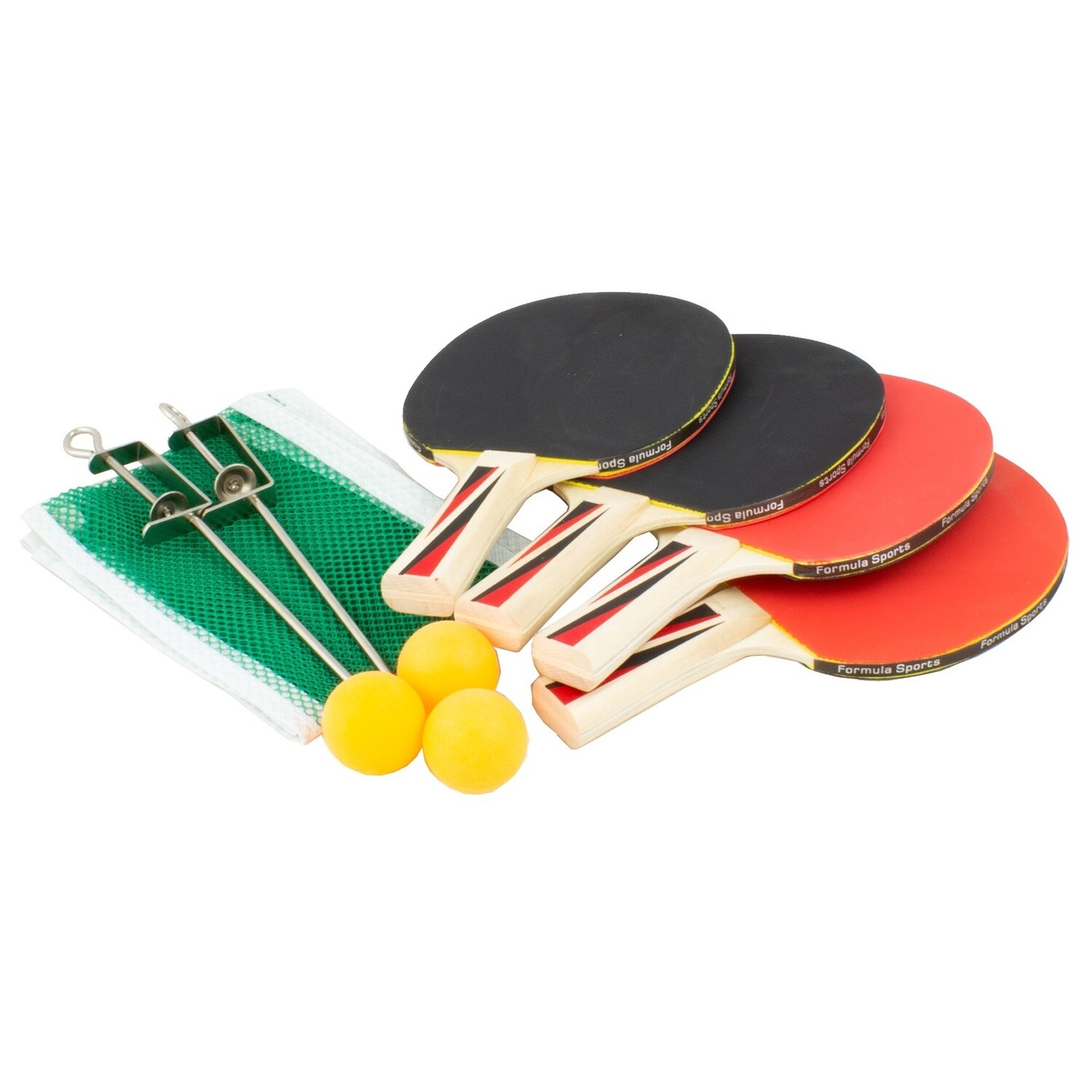 TABLE TENNIS BAT SET - FORMULA - WARRIOR 4 PLAYER