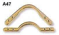 TABLE BRACKETS - BRASS PLATED METAL