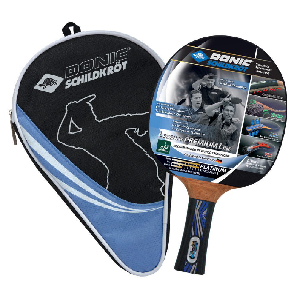 TABLE TENNIS BAT &amp; COVER – DONIC SCHILDKROT – LEGENDS PLATINUM