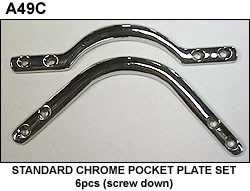 TABLE BRACKETS - STANDARD CHROMED