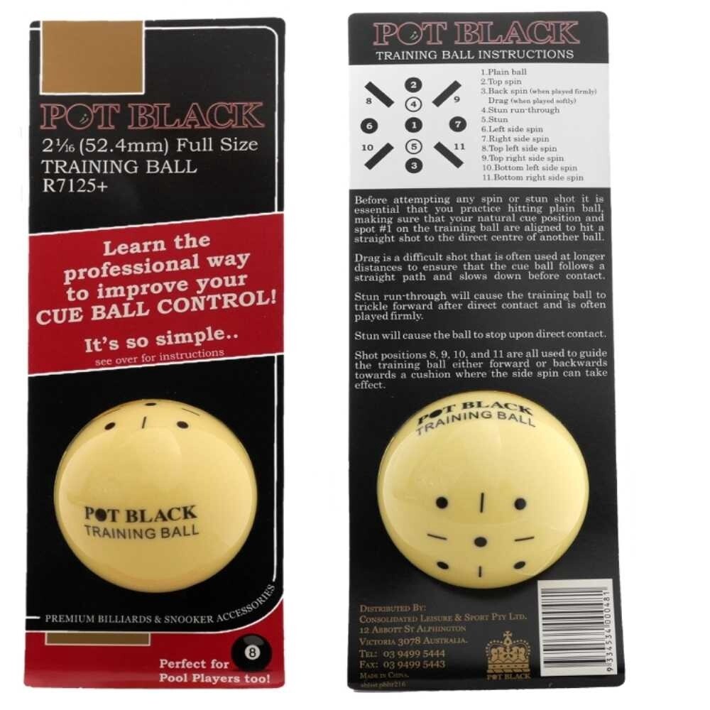 TRAINING BALL - POT BLACK 2 1/16"