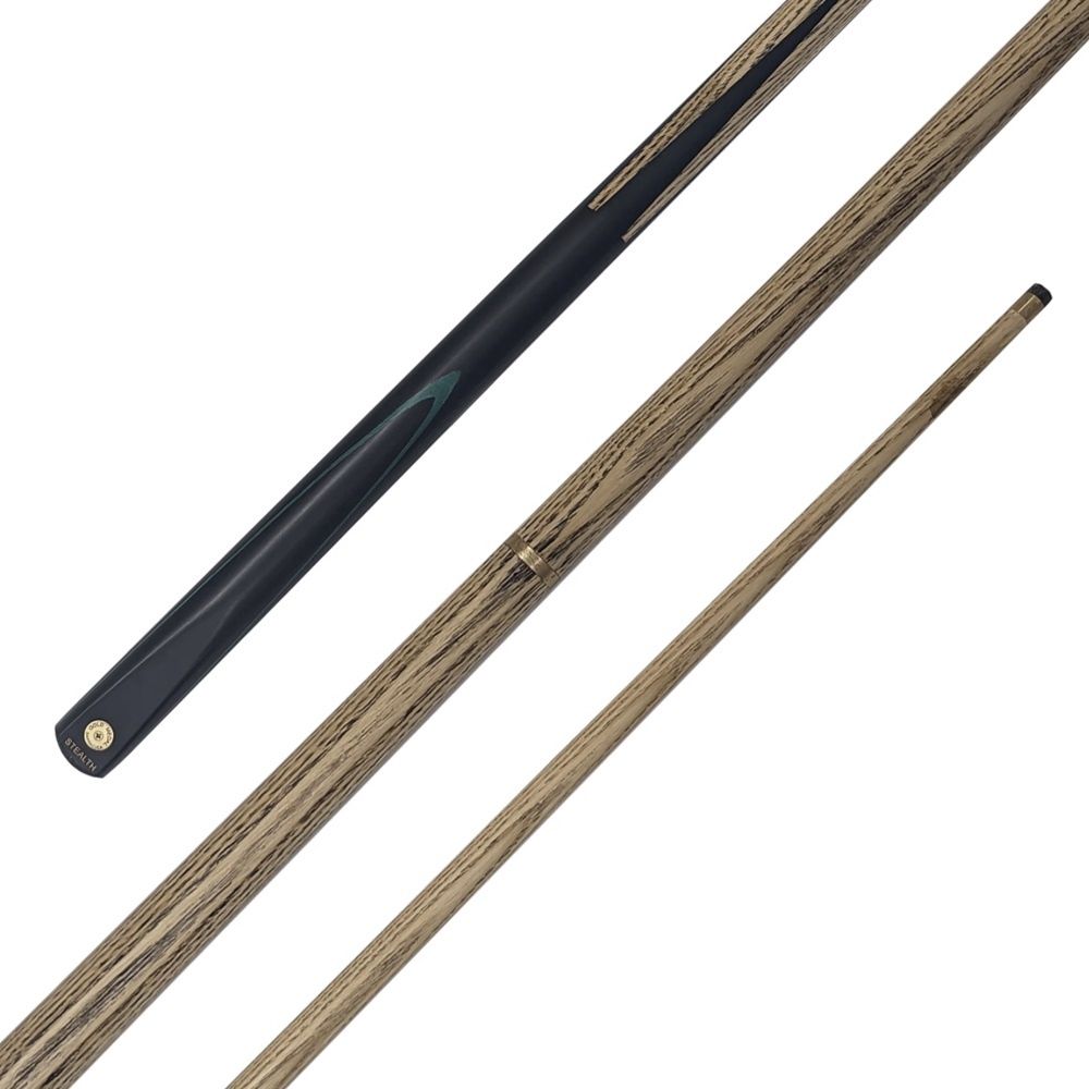 2 PIECE ASH CUE – BARRACUDA GOLD MEDAL STEALTH – 57″ 9.5MM TIP