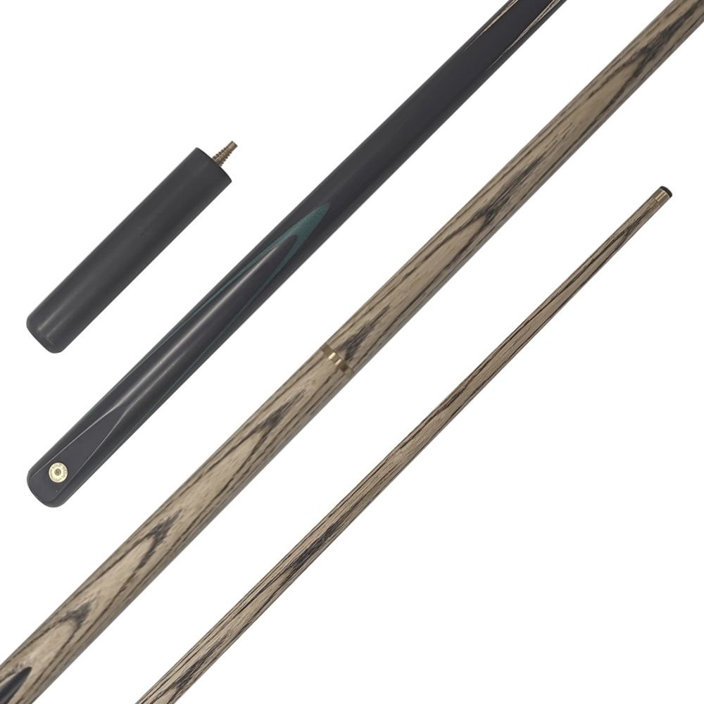 2 PIECE ASH CUE – BARRACUDA GOLD MEDAL HANDSPLICED W/ 6″ EXTENSION – 57″ 9.5MM TIP