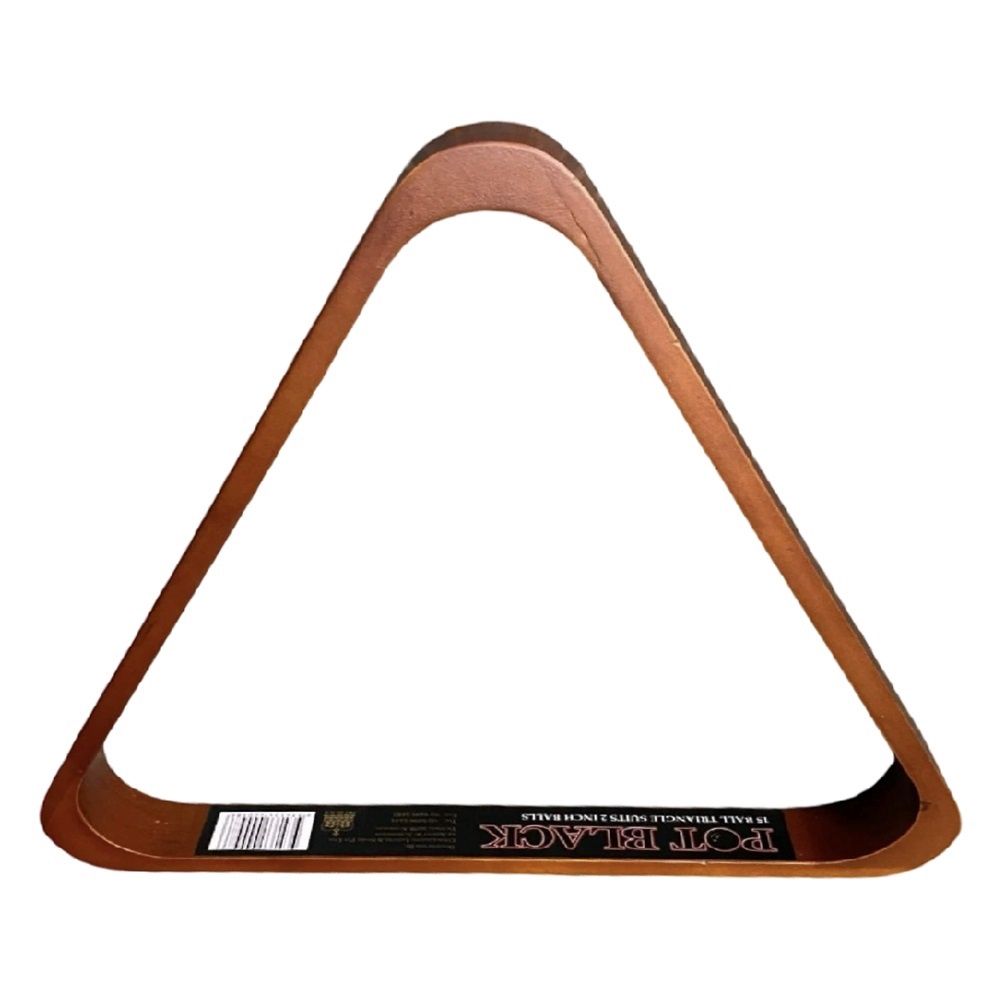 TRIANGLE - WOODEN POT BLACK 2"