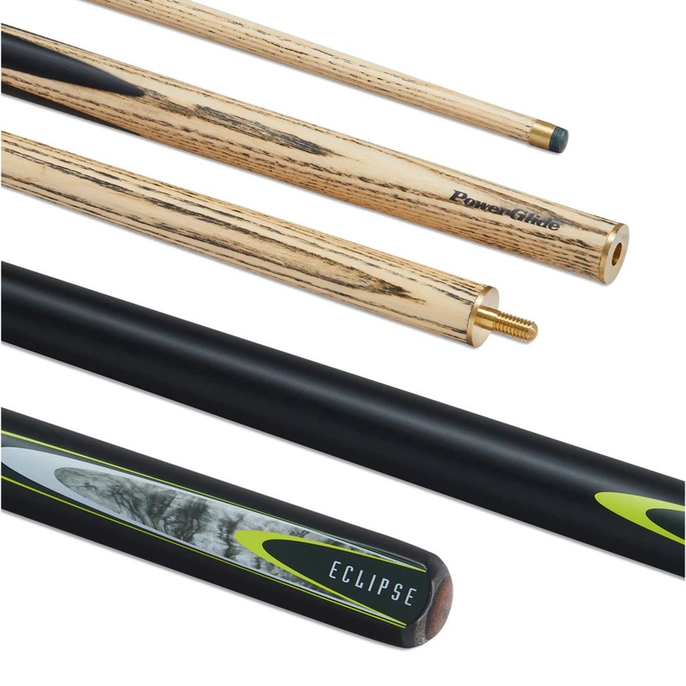 2 PIECE ASH CUE - POWERGLIDE ECLIPSE - 57" 10MM TIP