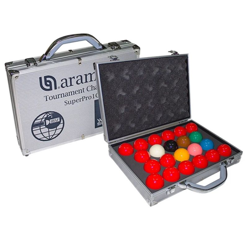BALL SET - SNOOKER - ARAMITH TOURNAMENT CHAMPION SUPER PRO 1GM - 2 1/16"