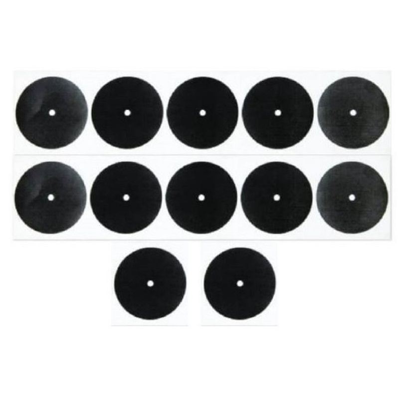 TABLE SPOTS - BLACK 35MM - SUIT NINE BALL (PACK OF 12)
