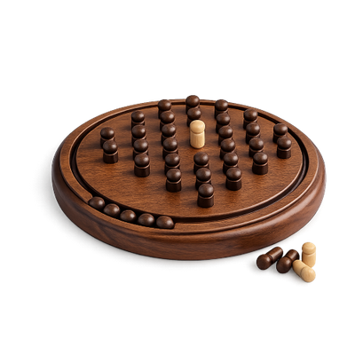 wooden solitaire set