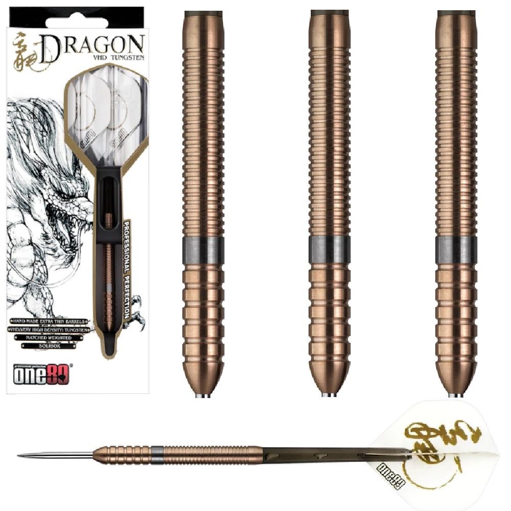 ONE80 FIRE DRAGON 90% TUNGSTEN DARTS – 20, 22, 24, 26GM