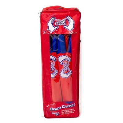 BEACH CRICKET SET - DOUBLE DELUXE