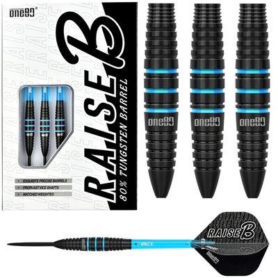 ONE80 TUGSTEN DART 80% - RAISE B AQUA – 21 &amp; 23GM