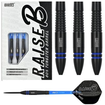 ONE80 RAISE B BLUE  80% TUNGSTEN DARTS – 21, 23GM
