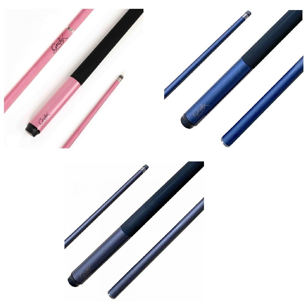 2 PIECE GRAPHITE CUE - GRAFEX TOURNAMENT &amp; PRINCESS - 58" - 9MM TIP