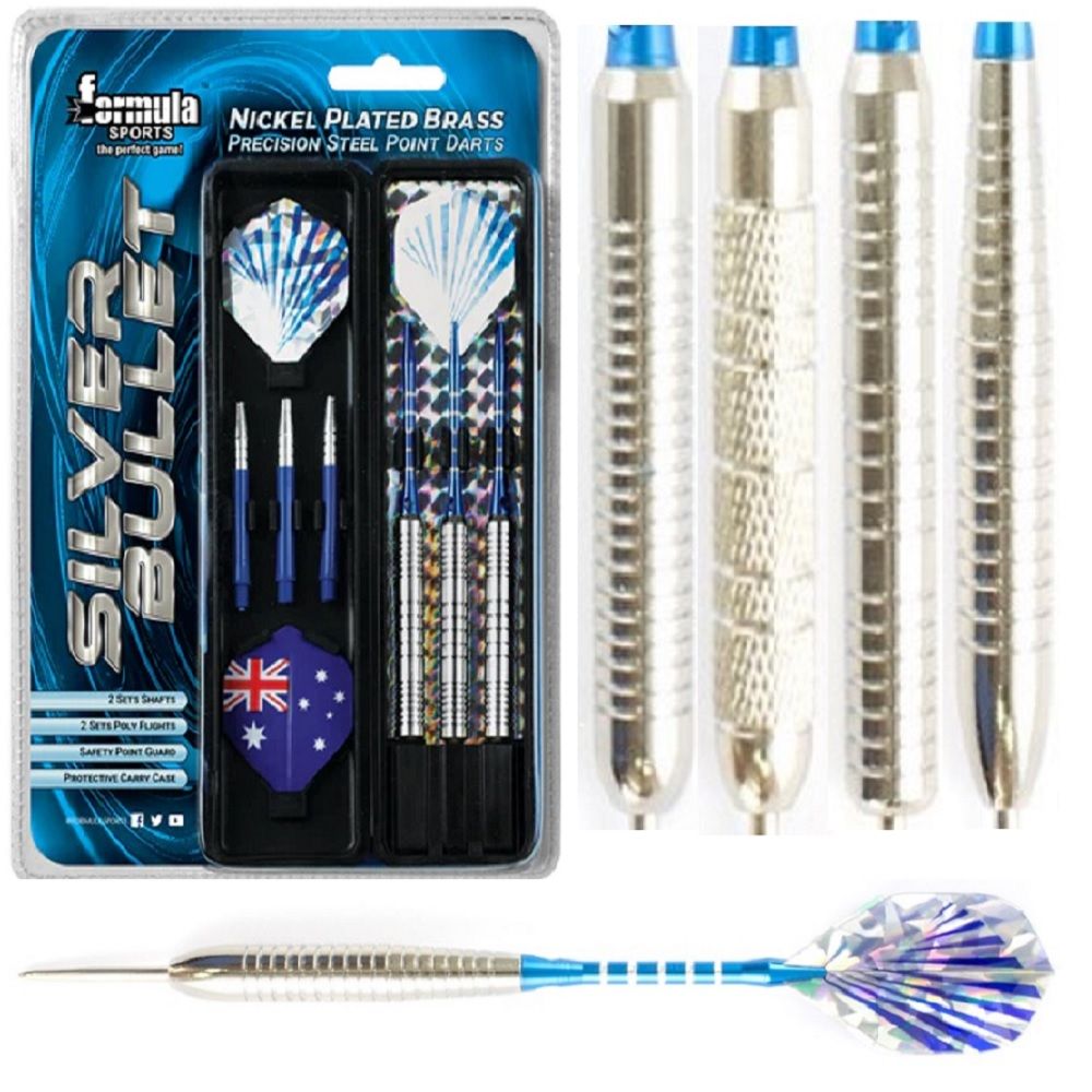 FORMULA SILVER BULLET NICKEL SILVER DARTS - 20, 21, 22, 24 &amp; 25GM