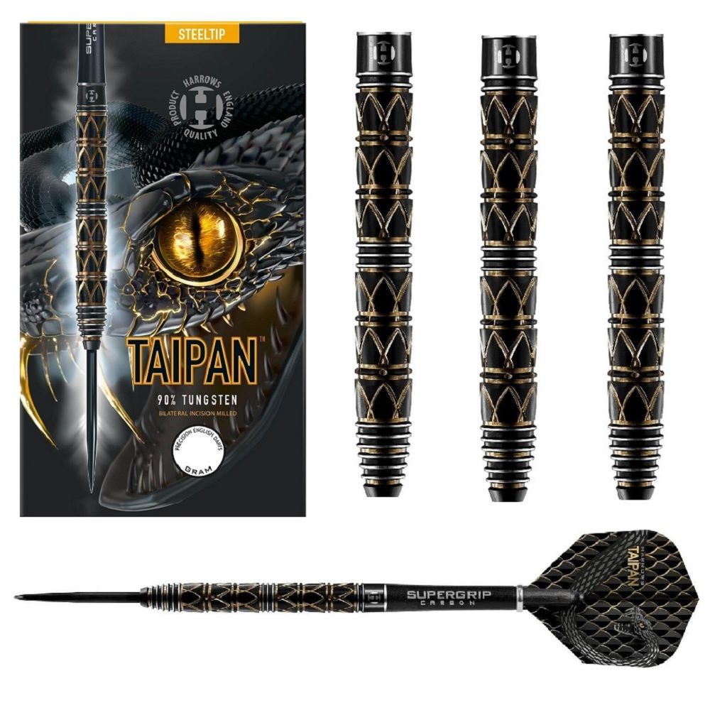 HARROWS TAIPAN 90% TUNGSTEN DARTS - 22, 24, 26GM
