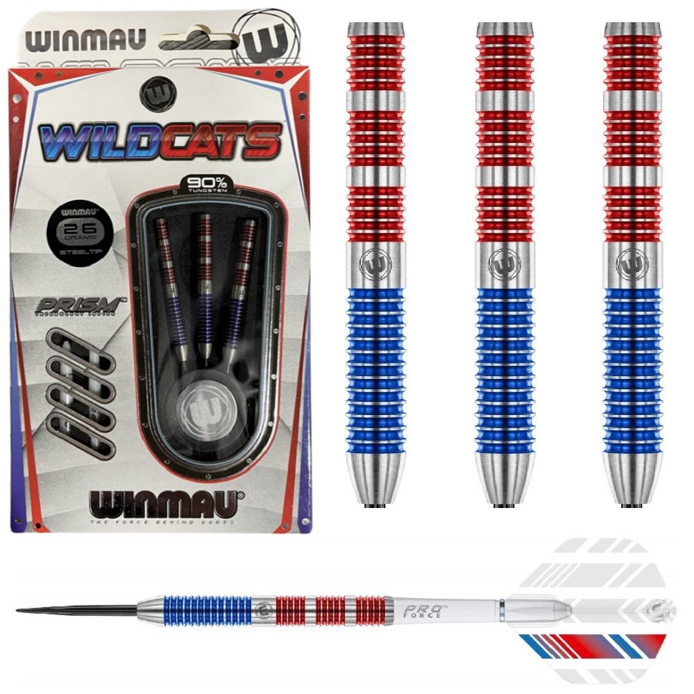 WINMAU TUNGSTEN DART 90% – WILDCATS -  22, 24 &amp; 26GM