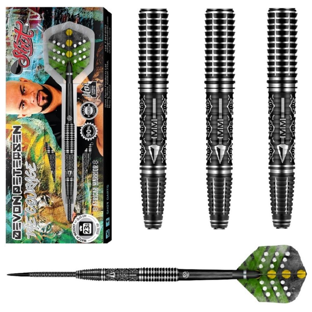 SHOT TUNGSTEN DART 90% -  DEVON PETERSEN – 23, 24 &amp; 25GM