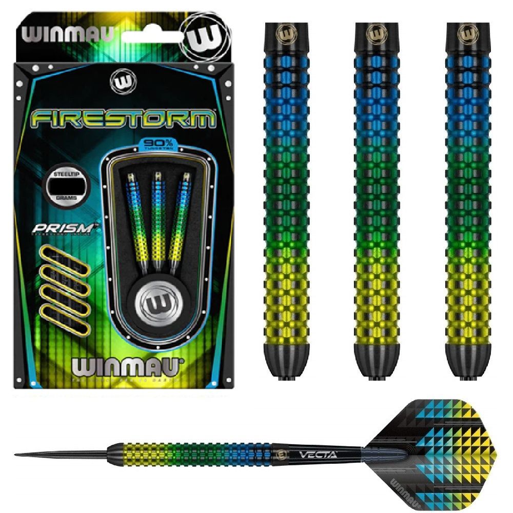 WINMAU FIRESTORM 90% TUNGSTEN DARTS - 22, 24, 26, 28GM