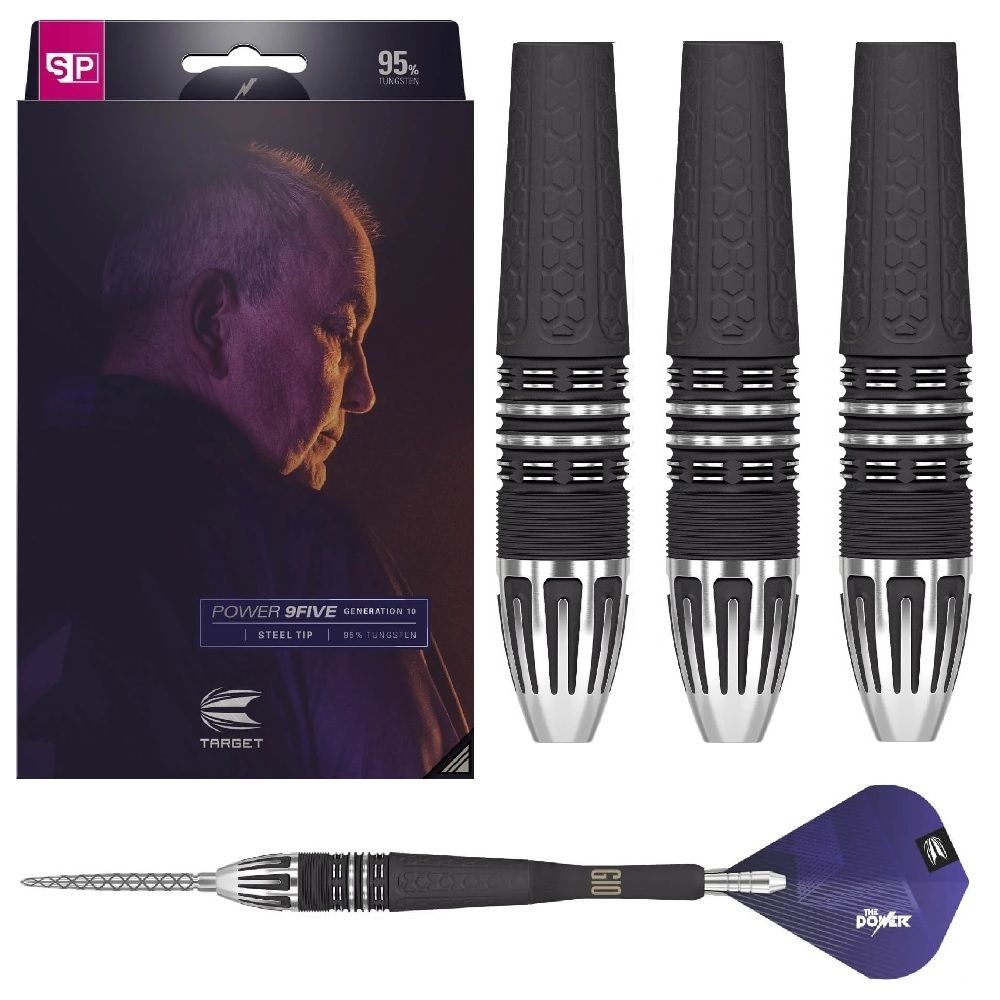 TARGET TUNGSTEN DART 95% -  PHIL TAYLOR 9FIVE GEN 10 – 22, 24 &amp; 26GM