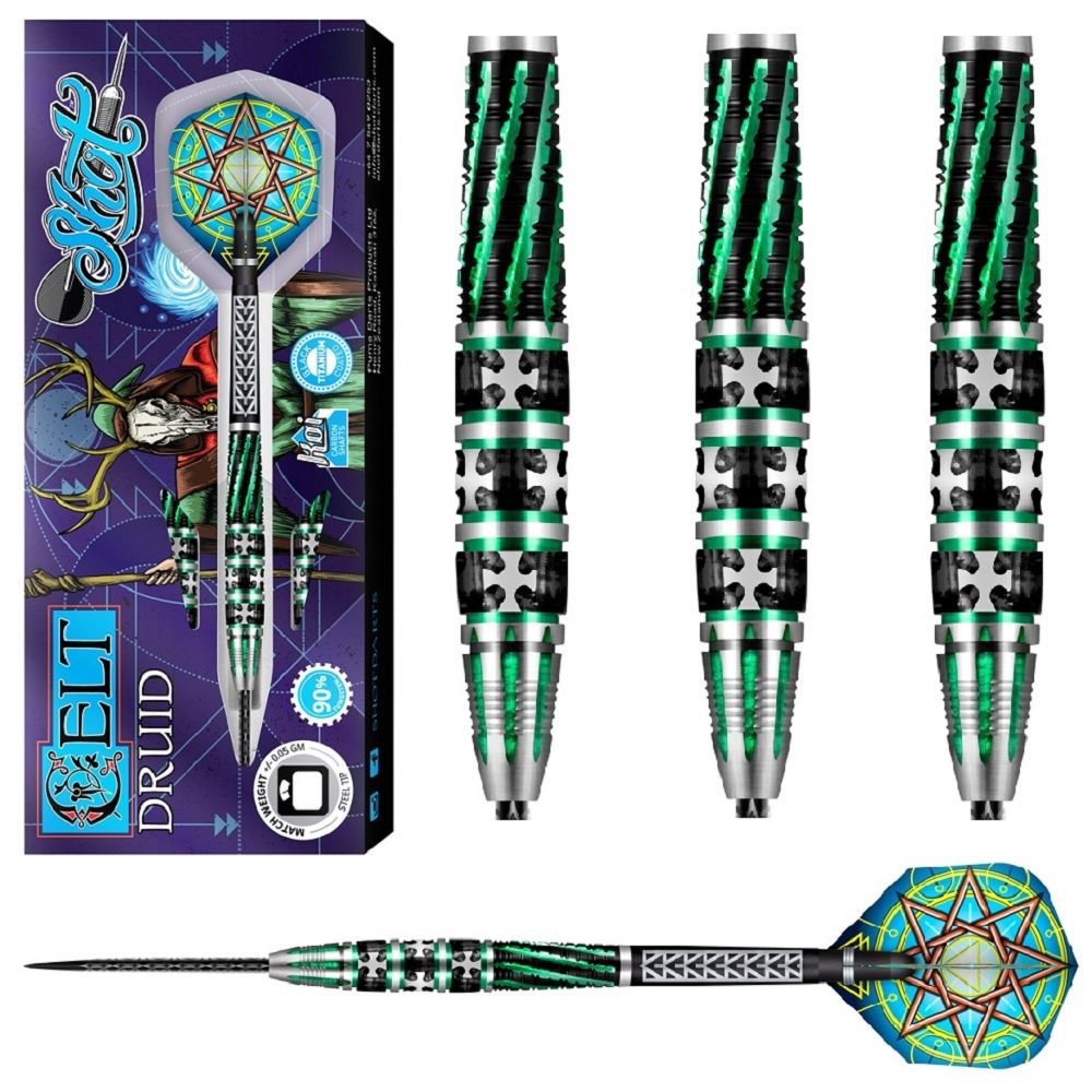 SHOT TUNGSTEN DART 90% -  CELT DRUID  – 23, 24 &amp; 25GM, WEIGHT: 23GM