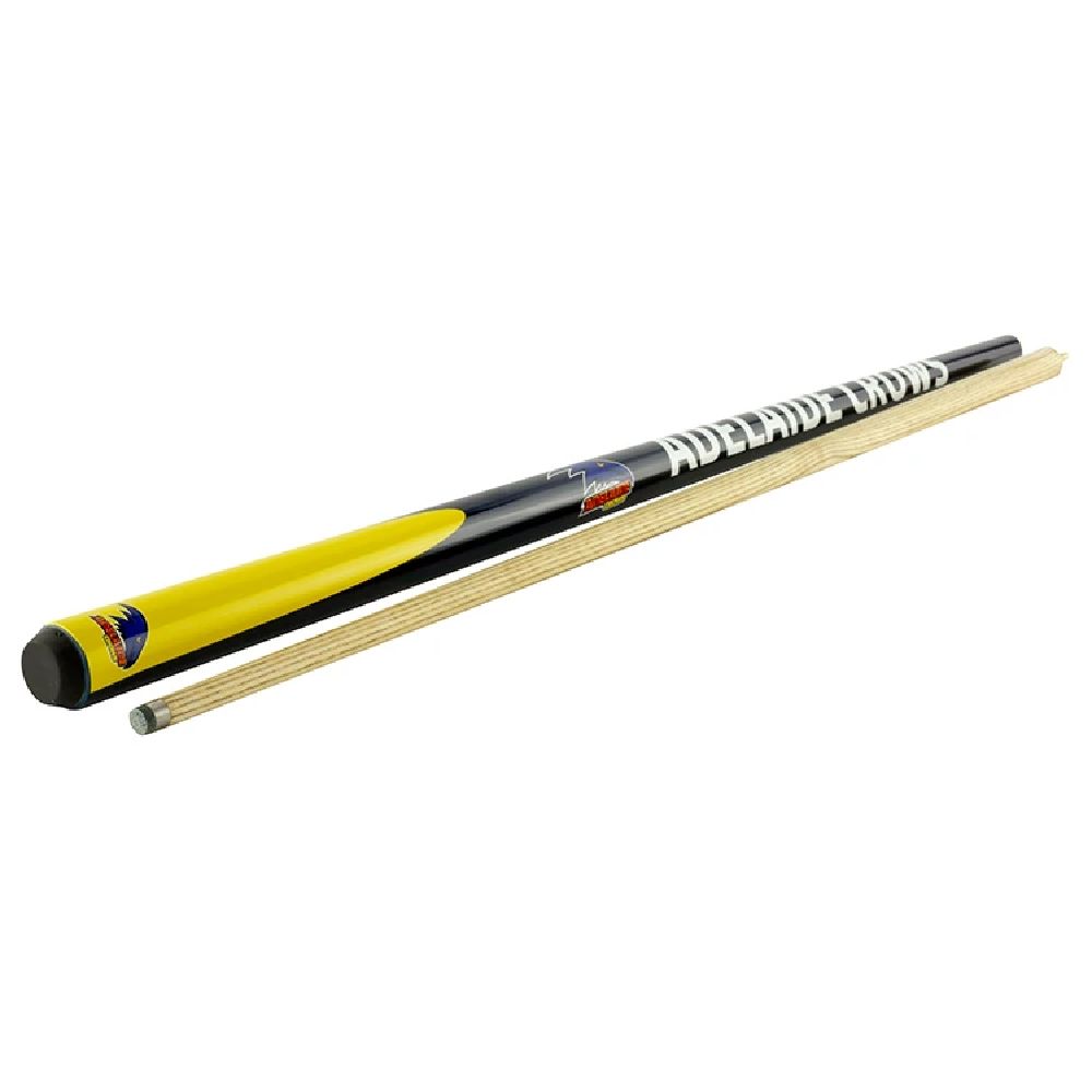 2 PIECE ASH CUE - AFL - 57" 10MM TIP, TEAM: ADELAIDE CROWS