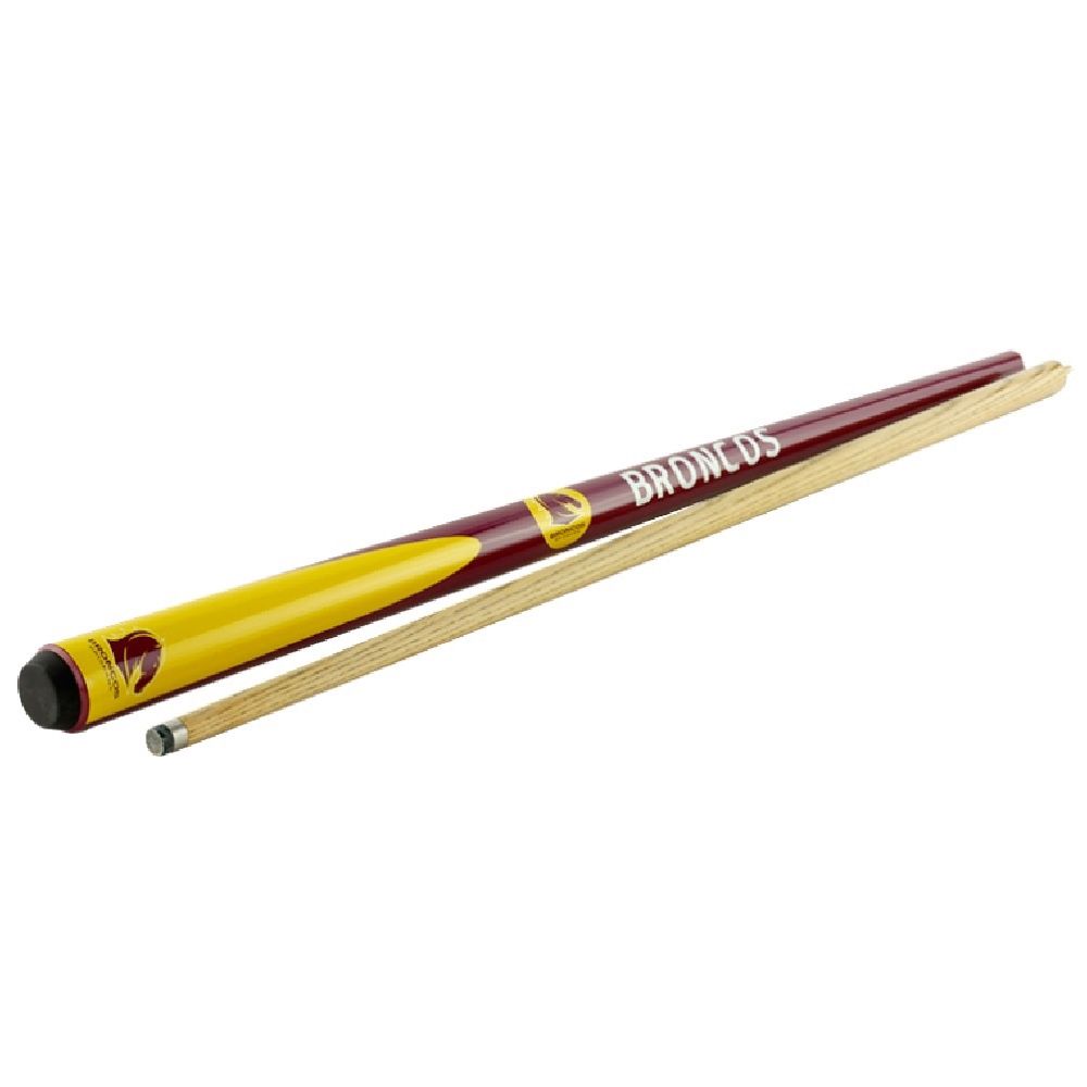 2 PIECE ASH CUE – NRL – 57″ 10MM TIP, TEAM: BRONCOS