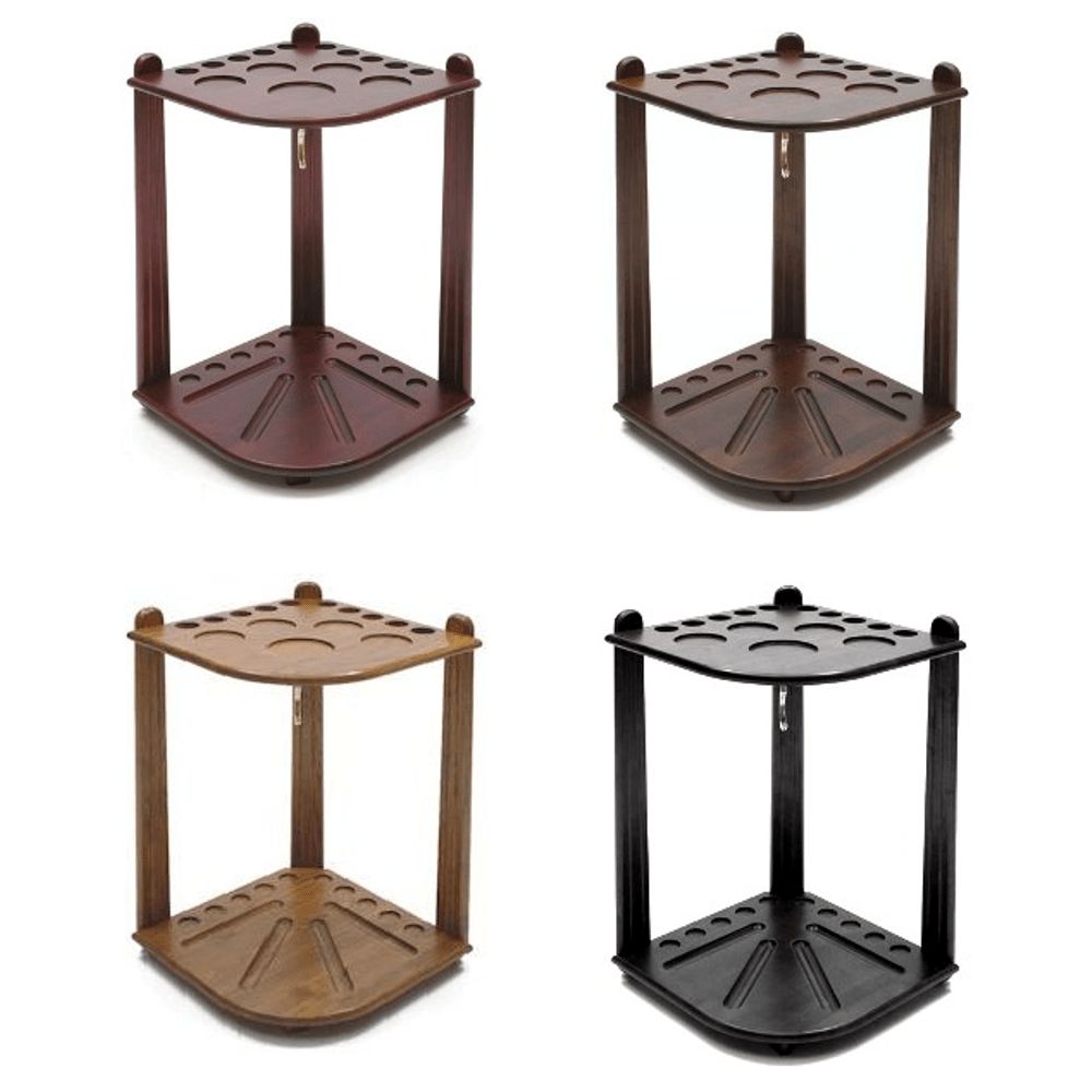 CUE STAND - CORNER - DELUXE, Colour: BLACK