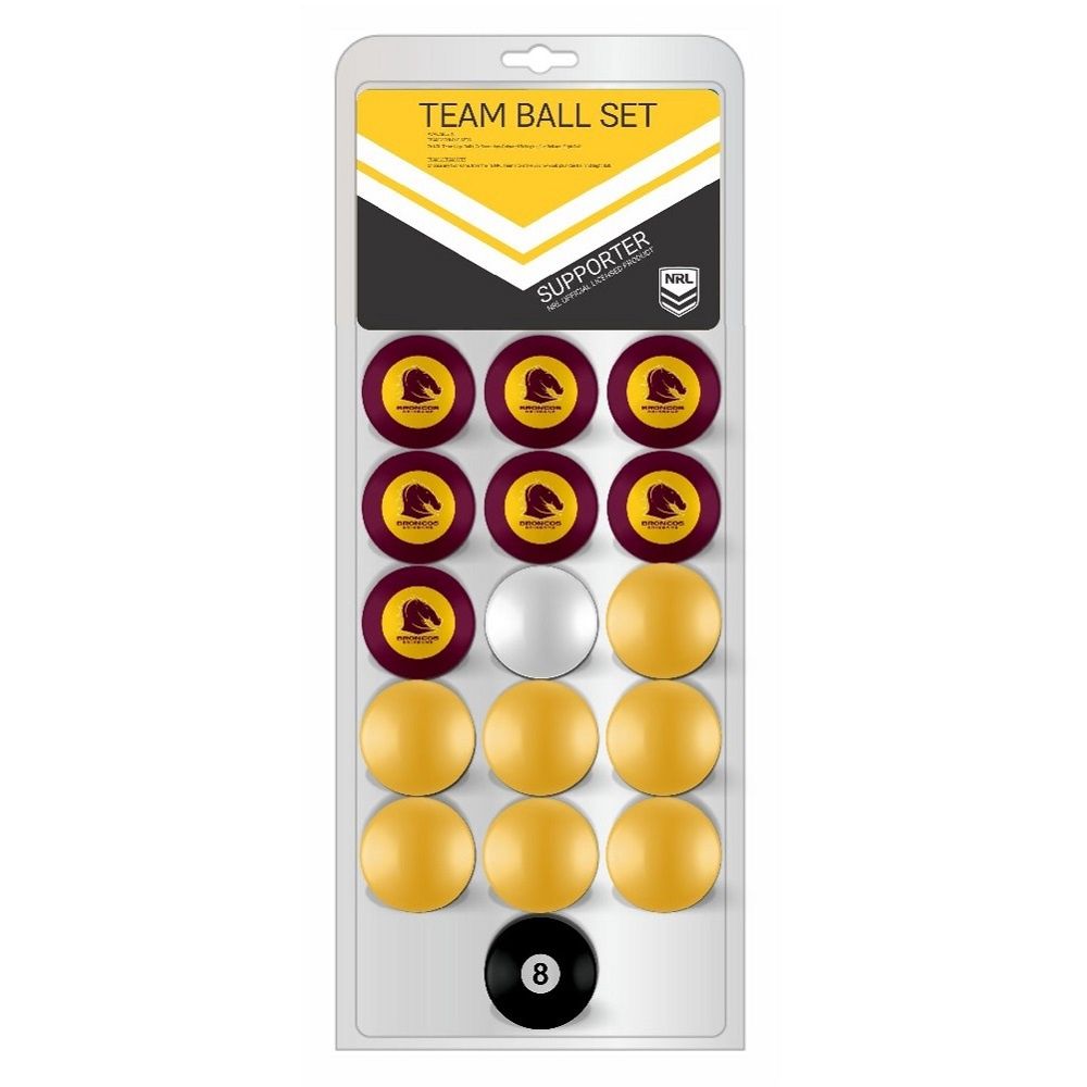 BALL SET - NRL KELLY POOL - TEAM VS COLOUR - ARAMITH - 2", TEAM: BRONCOS