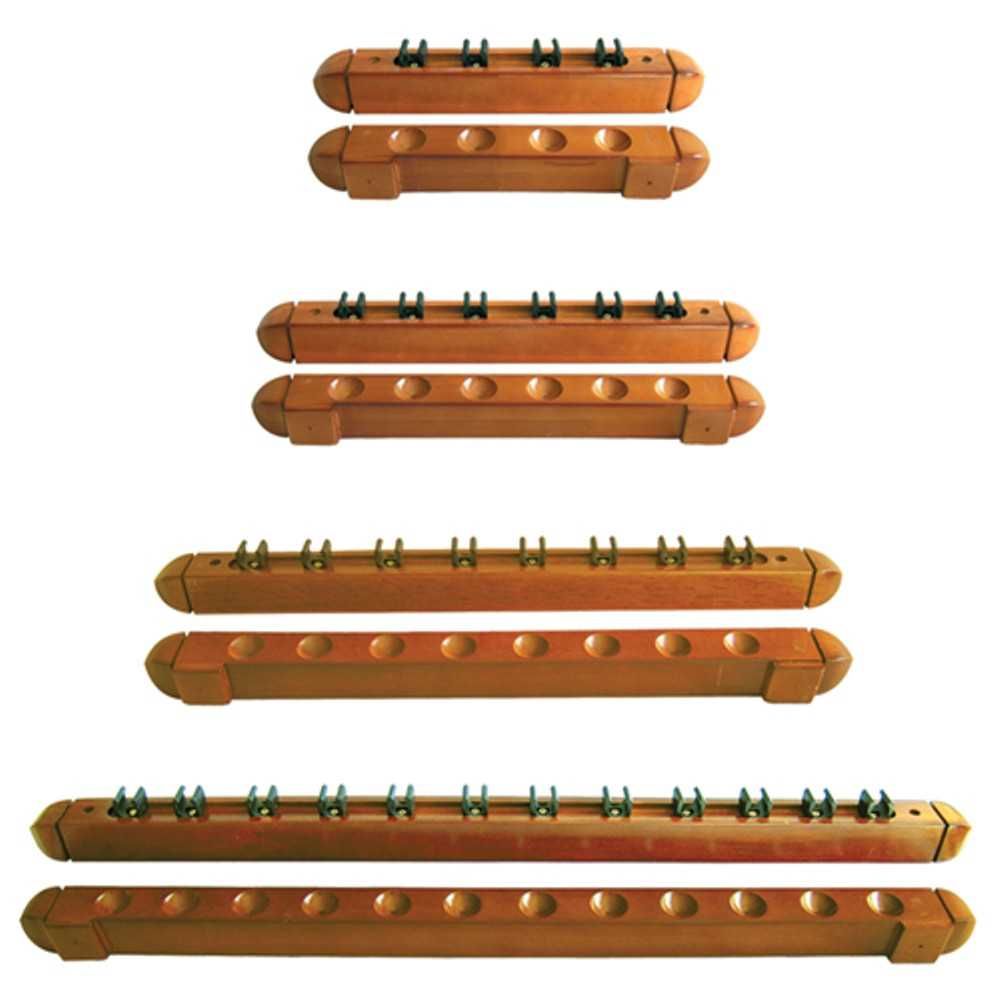 CUE RACK - WOODEN OAK - 2 PIECE
