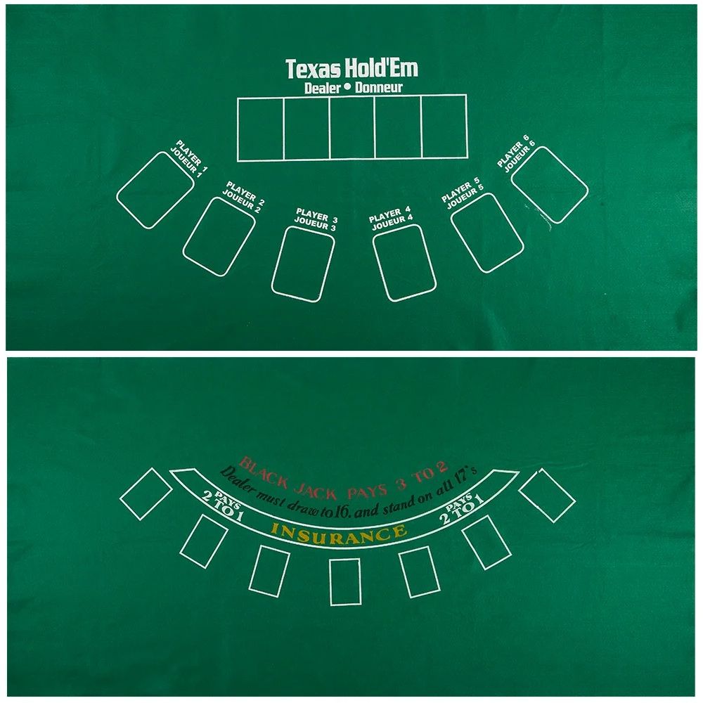 BLACKJACK AND POKER MAT - 72"