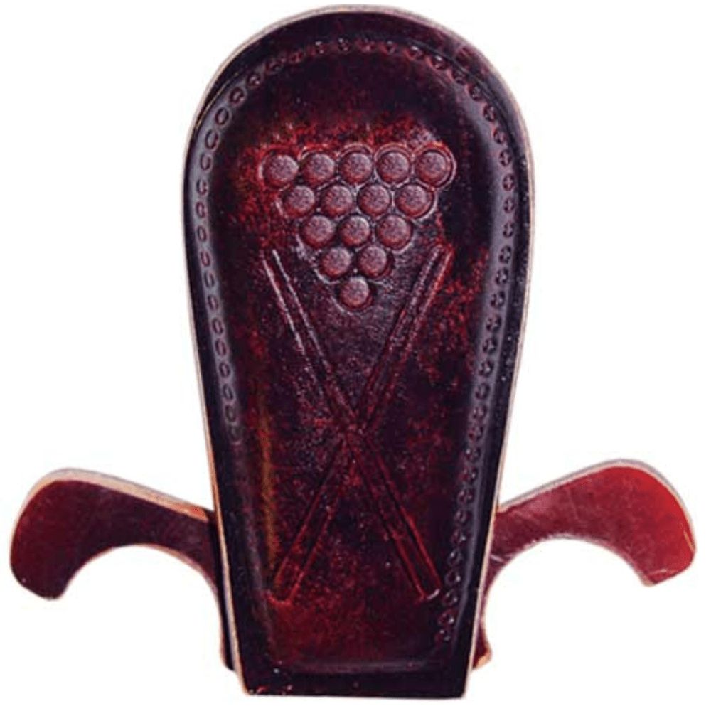 CUE HOLDER - TABLE TOP PORTABLE - LEATHER