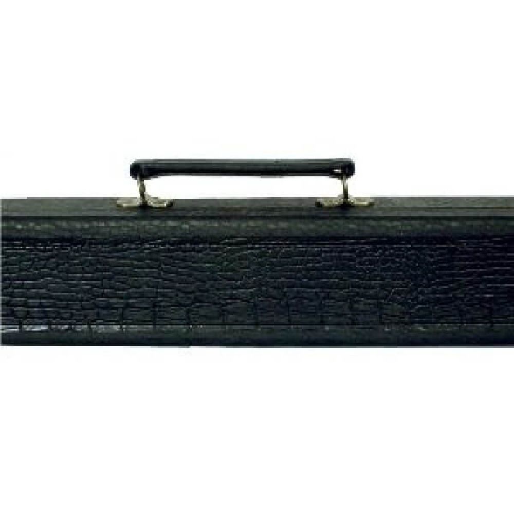 CUE CASE - 2 PIECE - CROC STYLE, Colour: BLACK