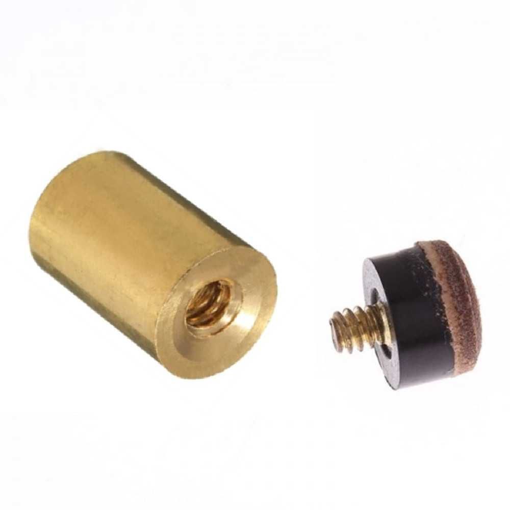 CUE TIP - SCREW IN - BRASS FERRULE, Size: 10MM