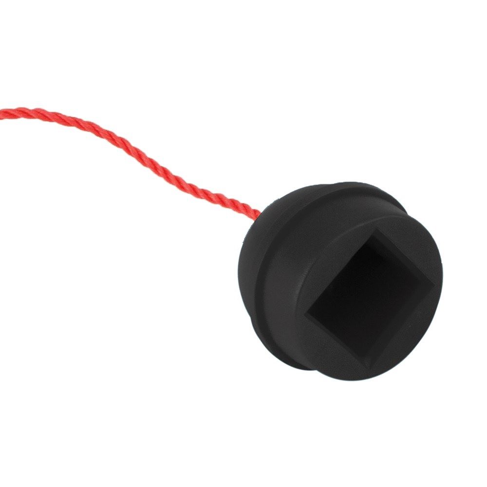CHALK HOLDER -  RUBBER WITH NYLON CORD, Colour: BLACK