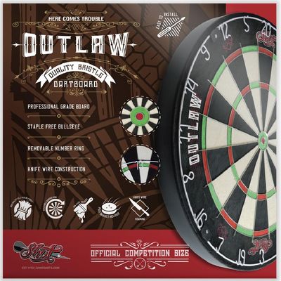 DARTBOARD - SHOT! OUTLAW