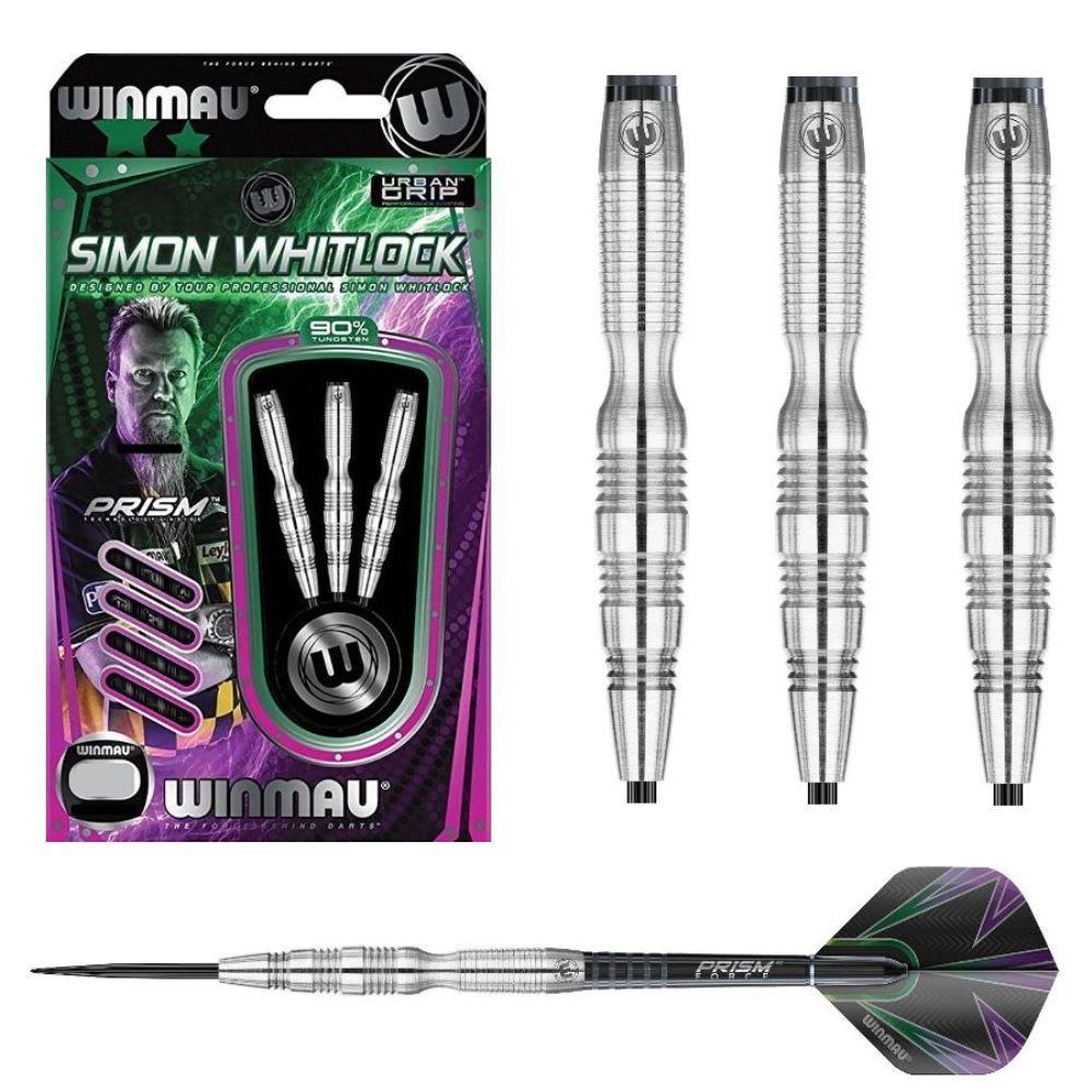 WINMAU SIMON WHITLOCK 90% TUNGSTEN DARTS - 22, 24GM