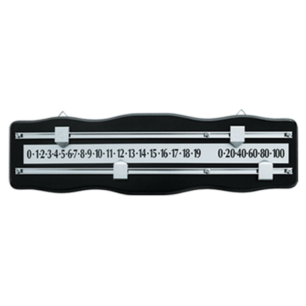 SNOOKER SCOREBOARD - WOODEN - FORMULA, Colour: BLACK/CHROME