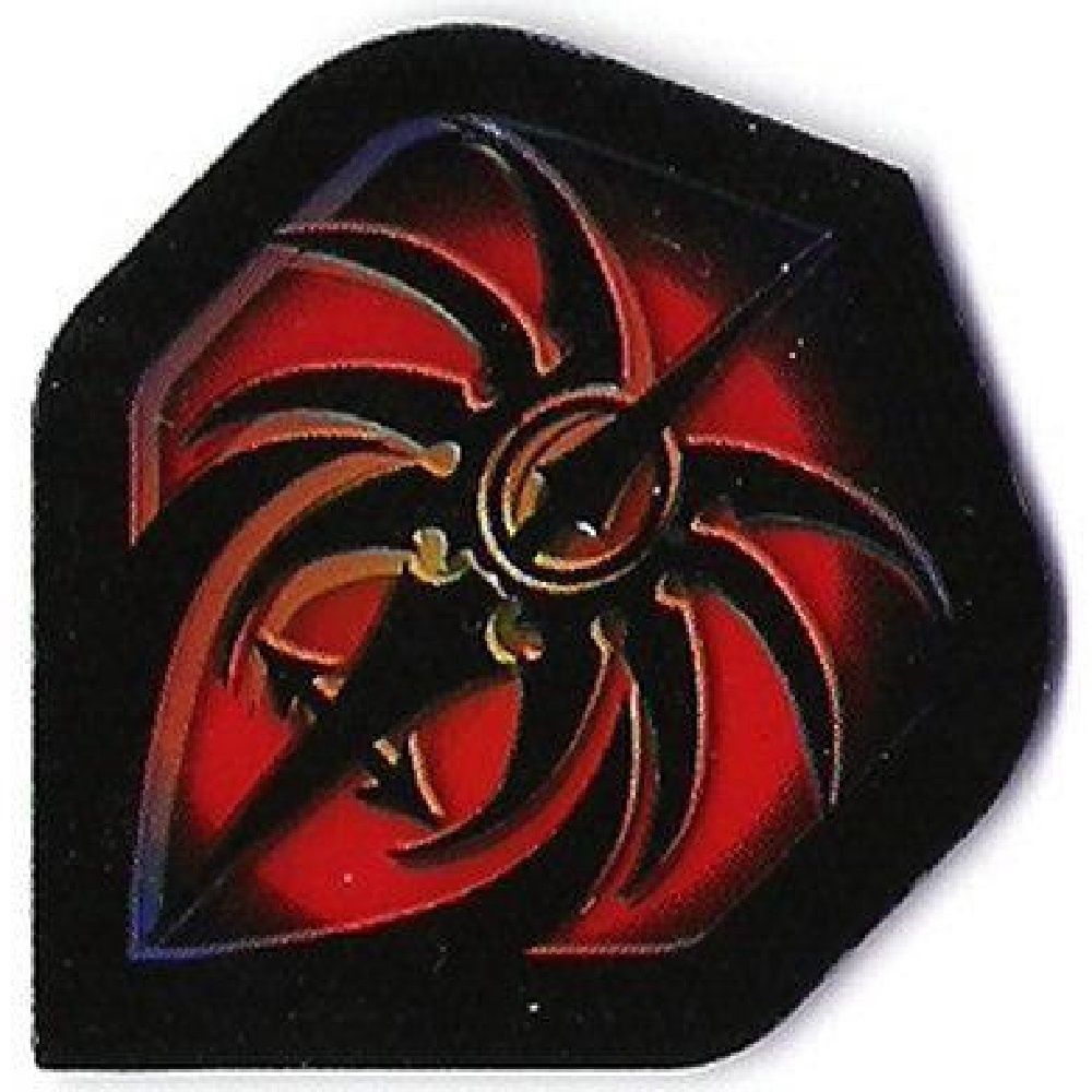 DUAL DENSITY FLIGHTS - STANDARD, DESIGN: RED/BLACK SWORD